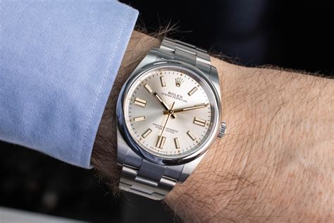 rolex silver watch men|rolex op 41 silver.